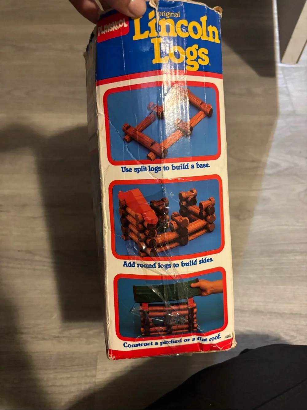 Lot Of Vintage Lincoln Logs 1989 With Box Various Piece Not Complete Set 80’s